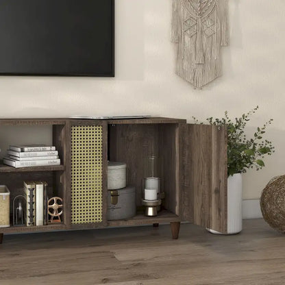 Santee Mid-Century Modern 70-inch TV Stand with Drawer by Furniture of America
