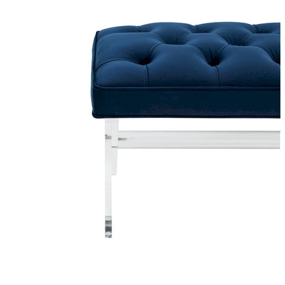 SAFAVIEH Couture Ketevan Tufted Acrylic Bench - 48 x18 x18 . - 48  W x 18  L x 18  H - 48Wx18Dx18H