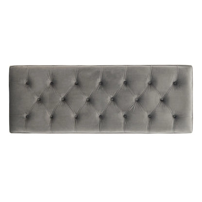 SAFAVIEH Couture Ketevan Tufted Acrylic Bench - 48 x18 x18 . - 48  W x 18  L x 18  H - 48Wx18Dx18H