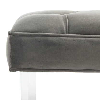 SAFAVIEH Couture Ketevan Tufted Acrylic Bench - 48 x18 x18 . - 48  W x 18  L x 18  H - 48Wx18Dx18H