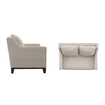 Podgorica Fabric Loveseat with Down Feather Cushions