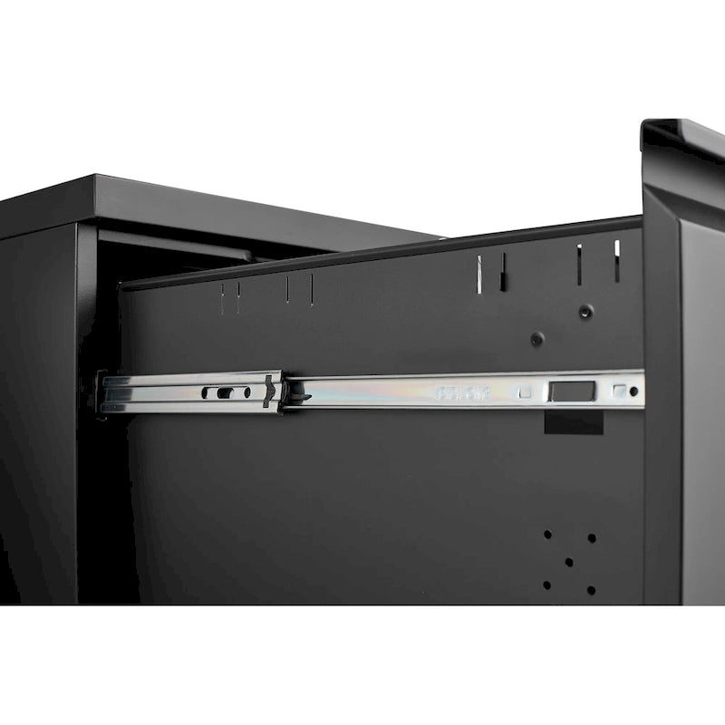 2 Drawer File Cabinet with Lock, Metal Mobile Filing Cabinet