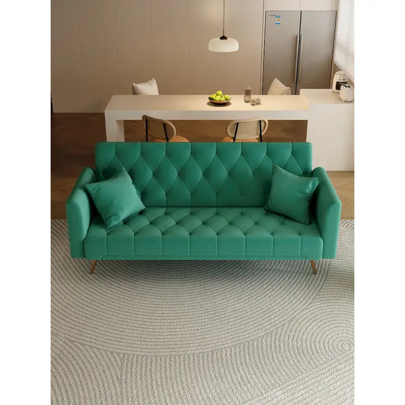 Upholstered Convertible Double Folding Sofa Bed - 19.00 x 71.00 x 30.00