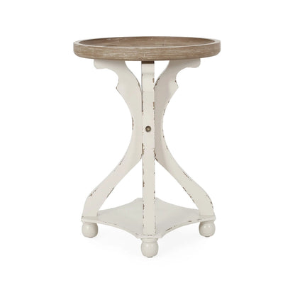Callao French Country Accent Table with Round Top by Christopher Knight Home