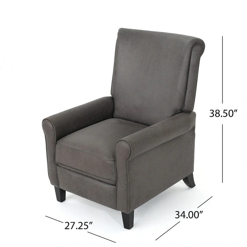 Traditional Microfiber Recliner Chair