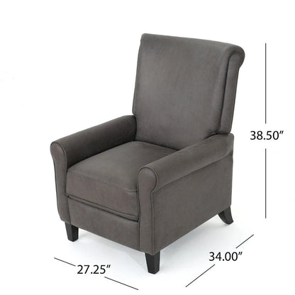 Traditional Microfiber Recliner Chair