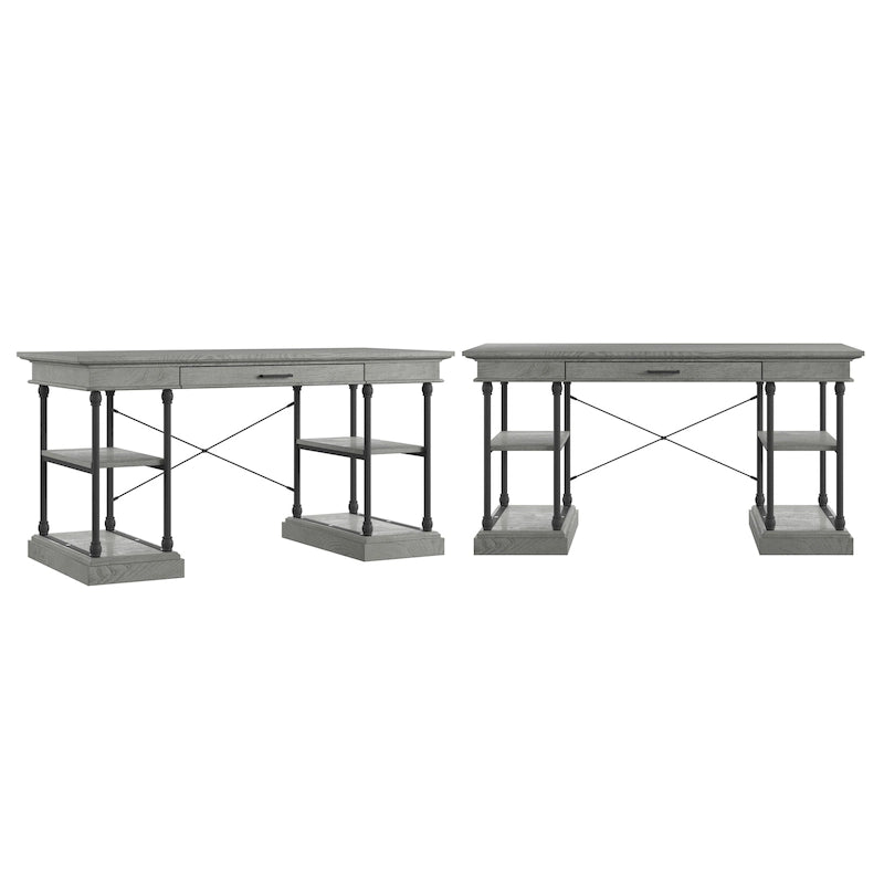 Dubrovnik Cornice 1-Drawer Storage Writing Desk