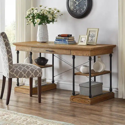 Dubrovnik Cornice 1-Drawer Storage Writing Desk