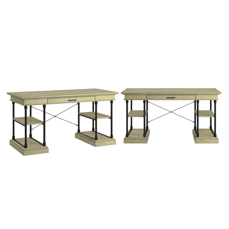 Dubrovnik Cornice 1-Drawer Storage Writing Desk