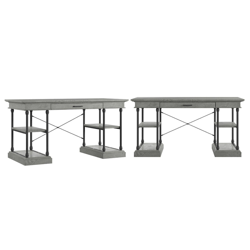Dubrovnik Cornice 1-Drawer Storage Writing Desk