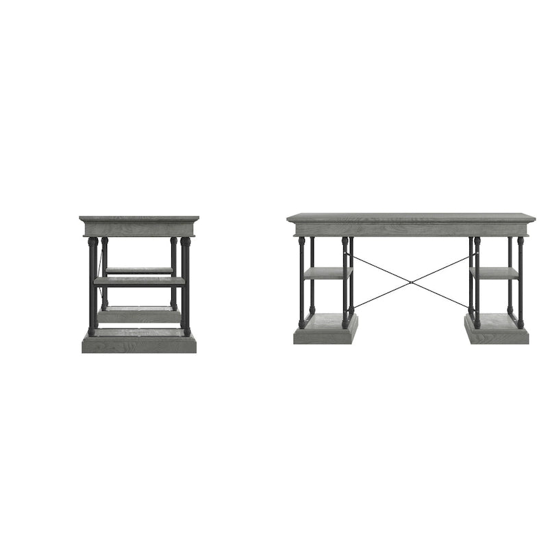 Dubrovnik Cornice 1-Drawer Storage Writing Desk