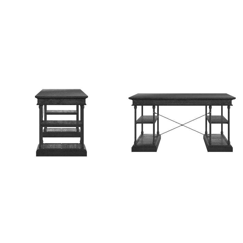 Dubrovnik Cornice 1-Drawer Storage Writing Desk