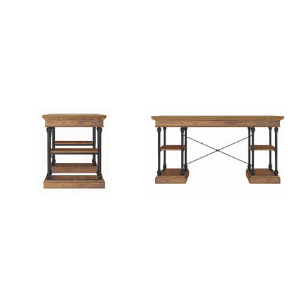 Dubrovnik Cornice 1-Drawer Storage Writing Desk