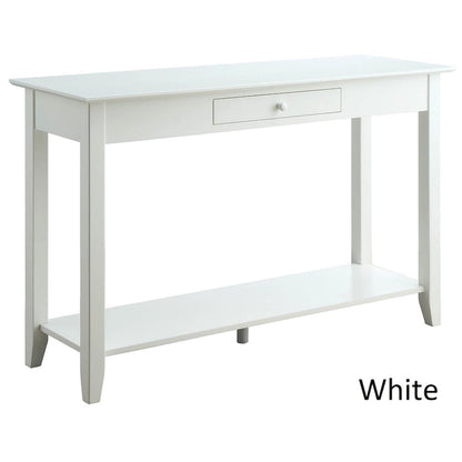 Convenience Concepts American Heritage 1 Drawer Console Table with Shelf