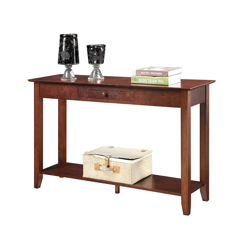 Convenience Concepts American Heritage 1 Drawer Console Table with Shelf