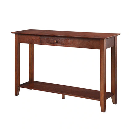 Convenience Concepts American Heritage 1 Drawer Console Table with Shelf