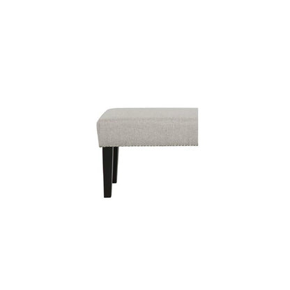 Grafton Home Miley Upholstered Accent Bench w/ Nailhead Trim