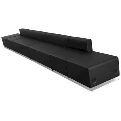 6 PC LeatherSoft Modular Reception Configuration w/Taut Back &Seat