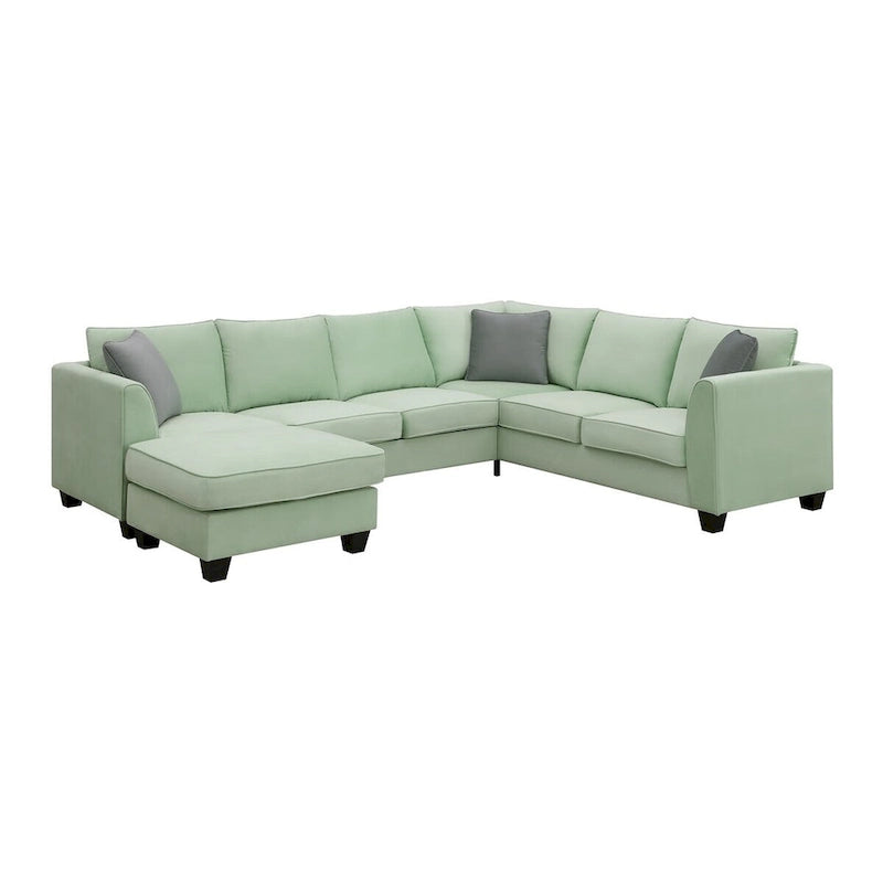 Merax 112*87  Sectional Sofa Couches Living Room Sets 7 Seats Modular Sectional Sofa
