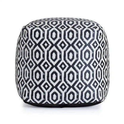 Jani Zuma Indoor/Outdoor 18  x 18  Square Pouf Ottoman