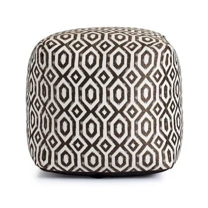 Jani Zuma Indoor/Outdoor 18  x 18  Square Pouf Ottoman