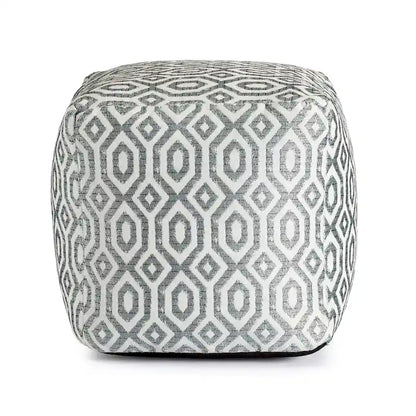 Jani Zuma Indoor/Outdoor 18  x 18  Square Pouf Ottoman
