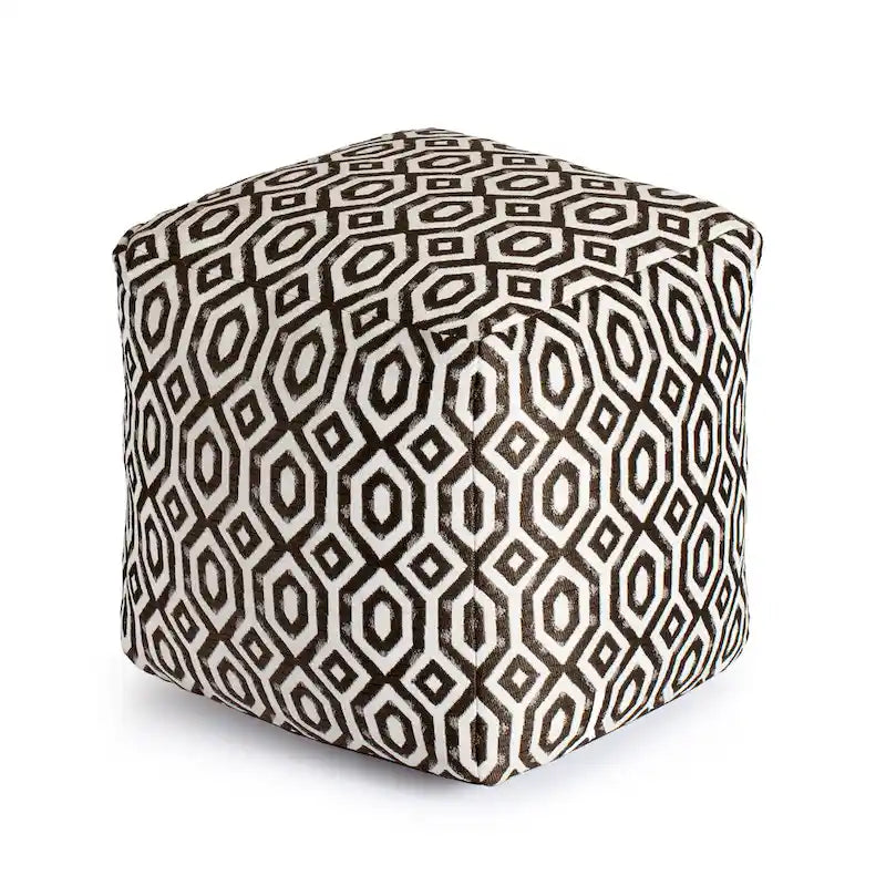 Jani Zuma Indoor/Outdoor 18  x 18  Square Pouf Ottoman
