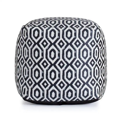 Jani Zuma Indoor/Outdoor 18  x 18  Square Pouf Ottoman