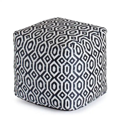 Jani Zuma Indoor/Outdoor 18  x 18  Square Pouf Ottoman