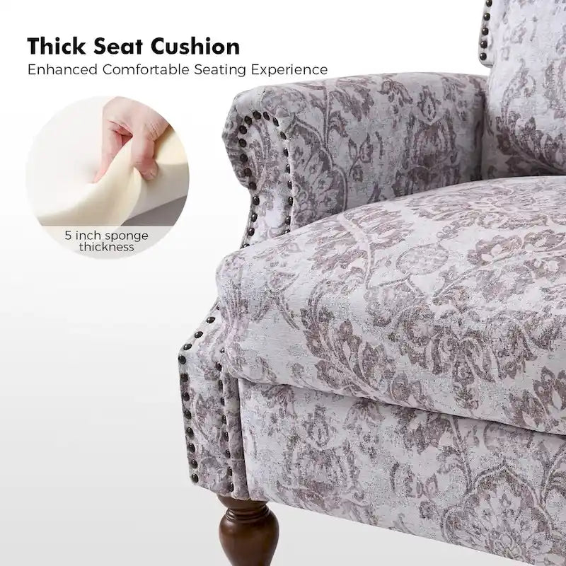 Terri Classic Cutaway Arms with Nailheads Manual Recliner for Living Room Set of 2 by HULALA HOME