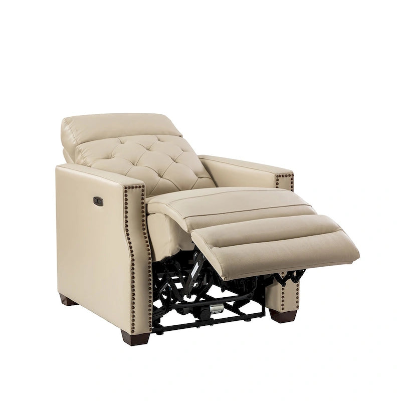 Alina 31.50 Wide Genuine Leather Power Recliner with USB Port, Set of 2