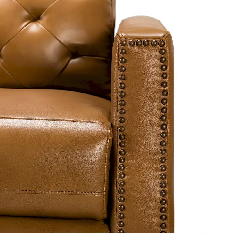 Alina 31.50 Wide Genuine Leather Power Recliner with USB Port, Set of 2