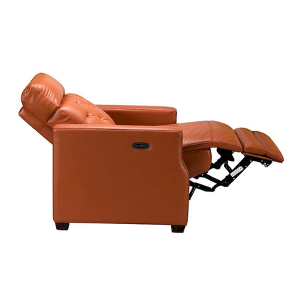 Alina 31.50 Wide Genuine Leather Power Recliner with USB Port, Set of 2