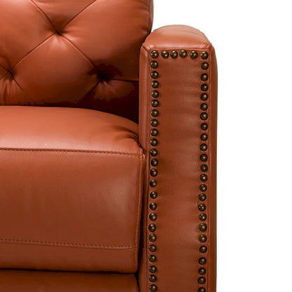 Alina 31.50 Wide Genuine Leather Power Recliner with USB Port, Set of 2