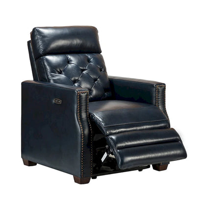 Alina 31.50 Wide Genuine Leather Power Recliner with USB Port, Set of 2