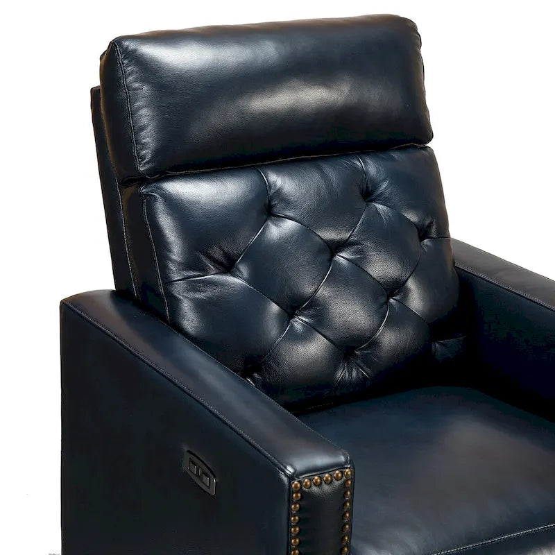Alina 31.50 Wide Genuine Leather Power Recliner with USB Port, Set of 2