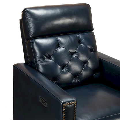Alina 31.50 Wide Genuine Leather Power Recliner with USB Port, Set of 2