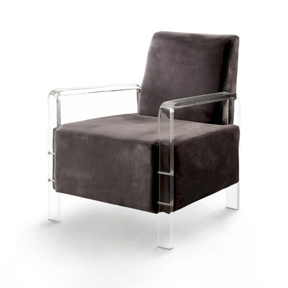 Fall Contemporary Flannelette Padded Accent Chair by Furniture of America