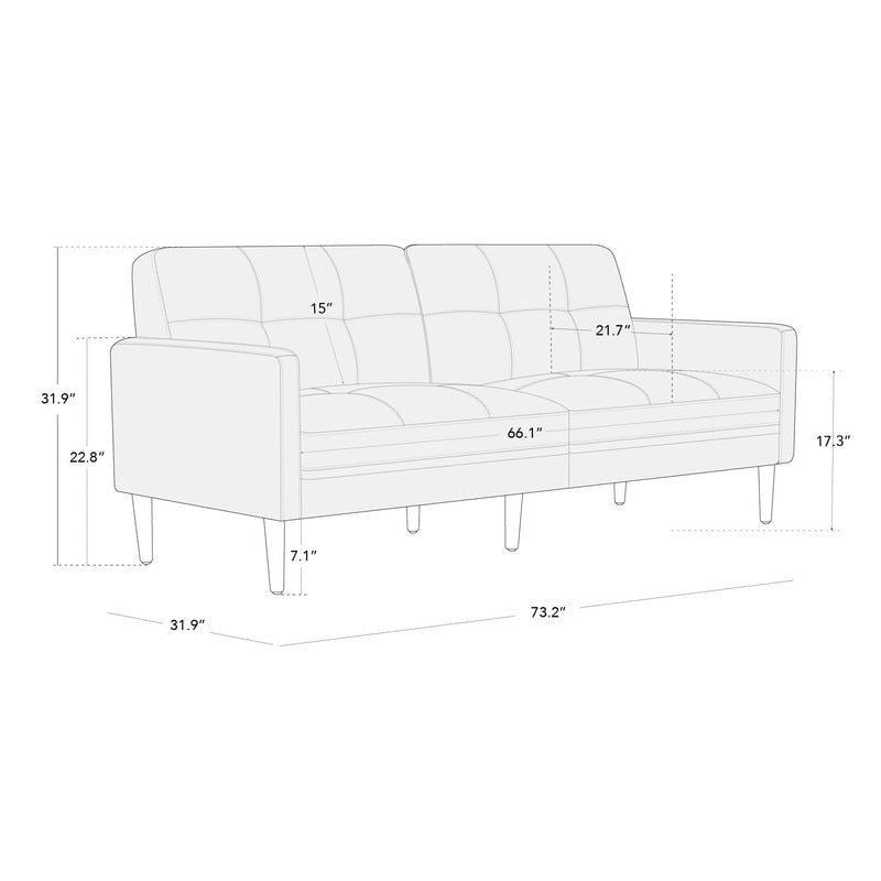 Ally Mid-Century Sofa Couch Set