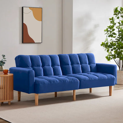 VANOMi 79.52 W Modern Velvet Convertible Sofa For Guest Room Living Room
