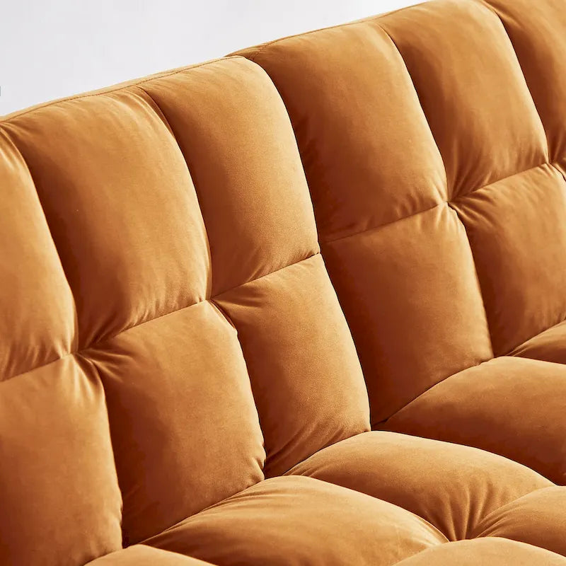 VANOMi 79.52 W Modern Velvet Convertible Sofa For Guest Room Living Room
