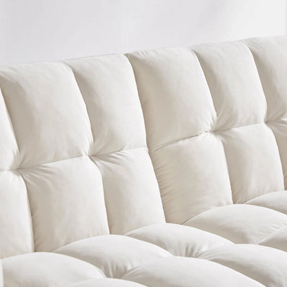 VANOMi 79.52 W Modern Velvet Convertible Sofa For Guest Room Living Room