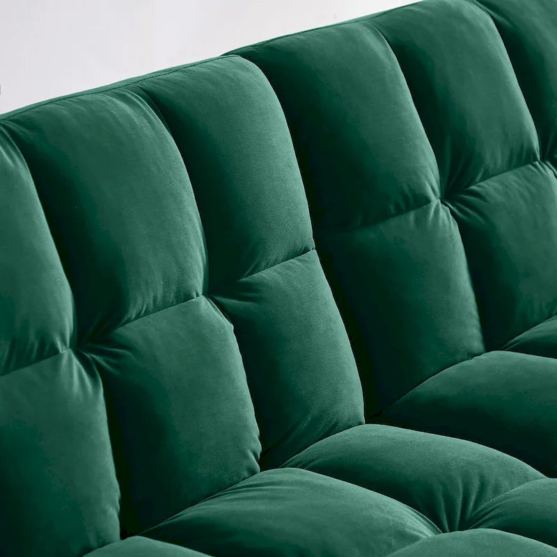 VANOMi 79.52 W Modern Velvet Convertible Sofa For Guest Room Living Room