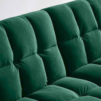 VANOMi 79.52 W Modern Velvet Convertible Sofa For Guest Room Living Room