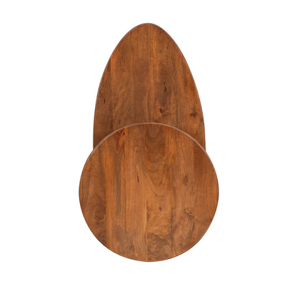 Branson 2-tier Mid-Century Oval Coffee Table