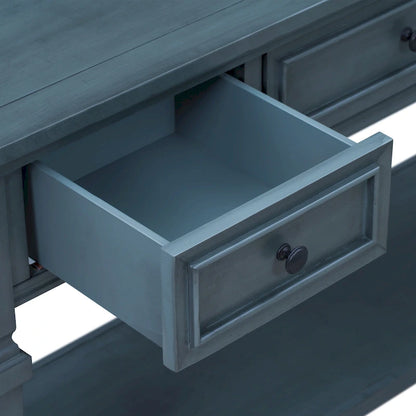 Classic Retro Style Console Table with Three Drawers