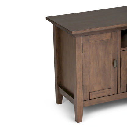 WYNDENHALL Mansfield SOLID WOOD 72 inch Wide Transitional TV Media Stand For TVs up to 80 inches - 72  W x 16.5  D x 26  H