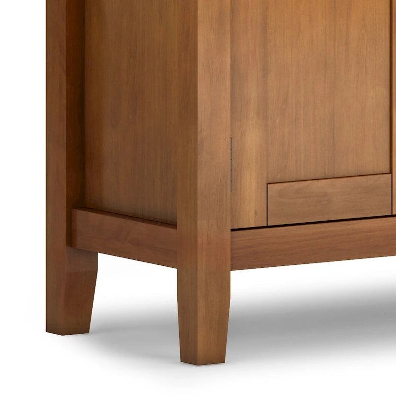 WYNDENHALL Mansfield SOLID WOOD 72 inch Wide Transitional TV Media Stand For TVs up to 80 inches - 72  W x 16.5  D x 26  H