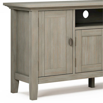 WYNDENHALL Mansfield SOLID WOOD 72 inch Wide Transitional TV Media Stand For TVs up to 80 inches - 72  W x 16.5  D x 26  H