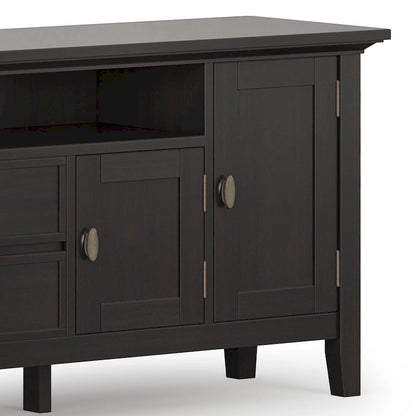 WYNDENHALL Mansfield SOLID WOOD 72 inch Wide Transitional TV Media Stand For TVs up to 80 inches - 72  W x 16.5  D x 26  H